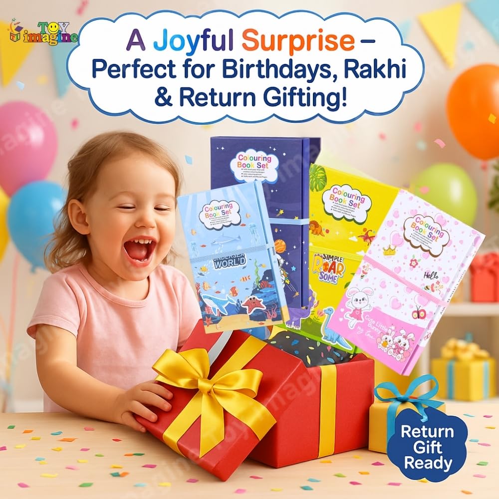 3 in 1 Color, Scratch and Image Book with color pencil Kit - Any 1