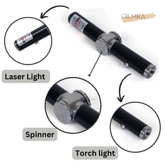 3in 1 Premium Multipurpose Laser Light and Tactical Flashlight Fidget Spinner