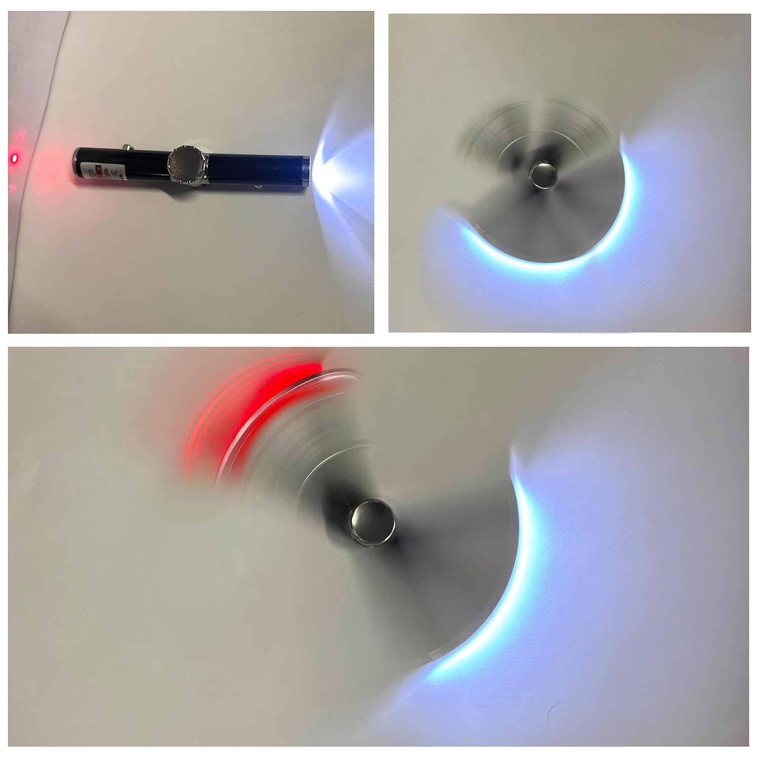 laser light spinner and torch light