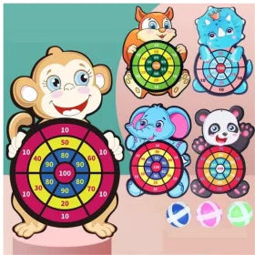 3 in 1 Thunder Strike Soft Dart Board With Gun - Random Design