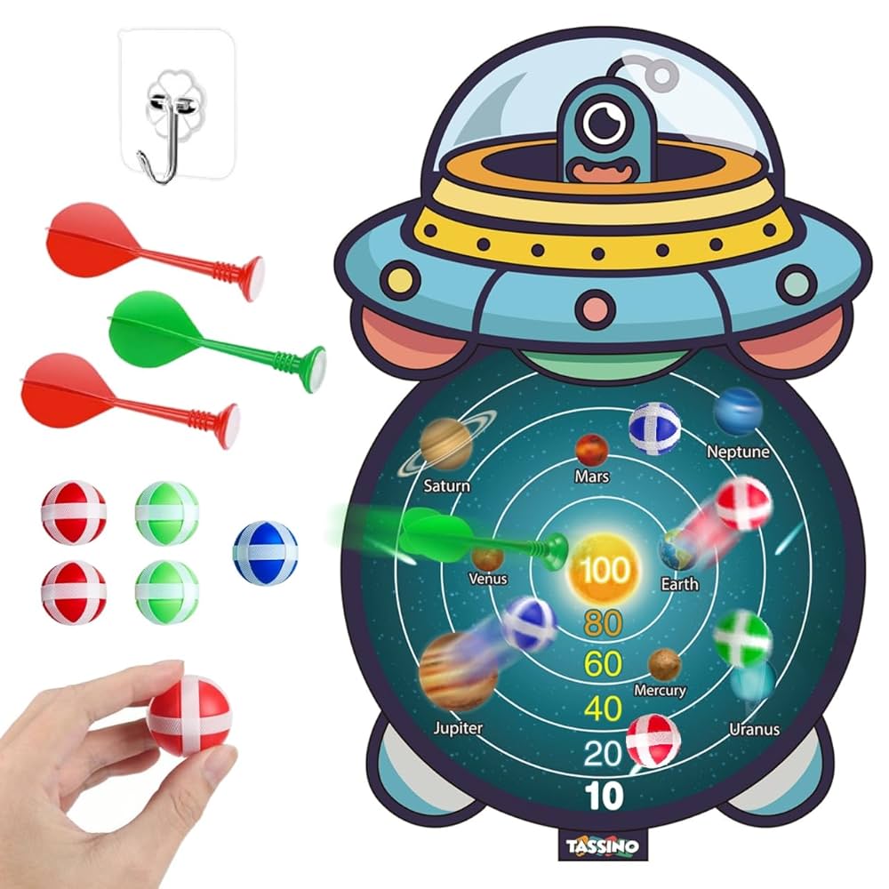 3 in 1 Thunder Strike Soft Dart Board With Gun - Random Design