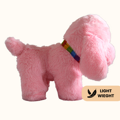 Soft House Puppy Dog That Walks and Barks with Lighting - Battery Operated - Random Colour