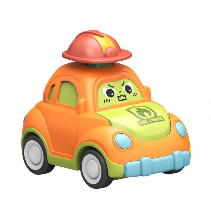 Baby Cartoon Toy Car Mini Press Go Vehicles Inertia Pull Back Cars-Any 1