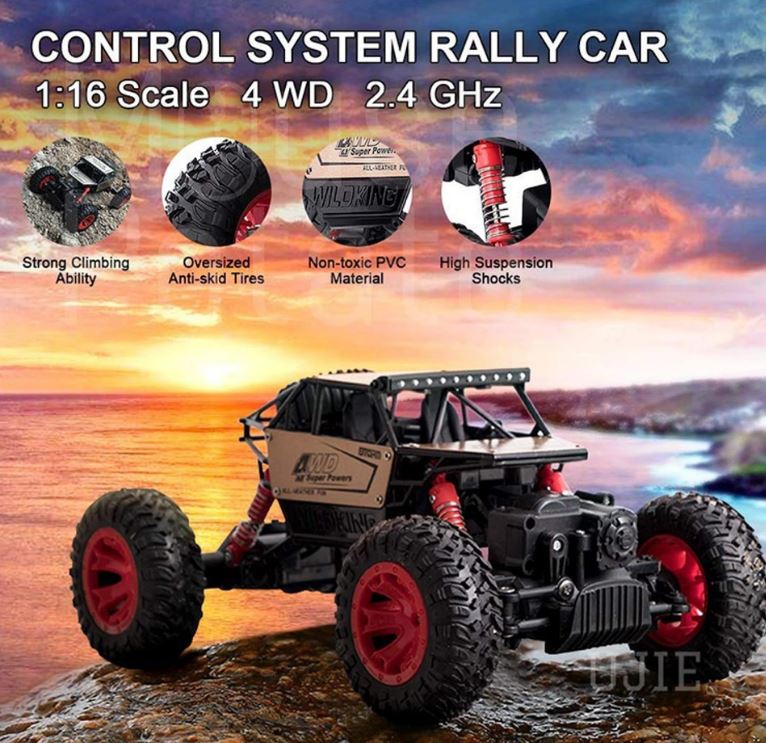 4*4 RC Rock Crawler 1:18 Scale 4WD Rally Car 2.4 GHz - Multicolor