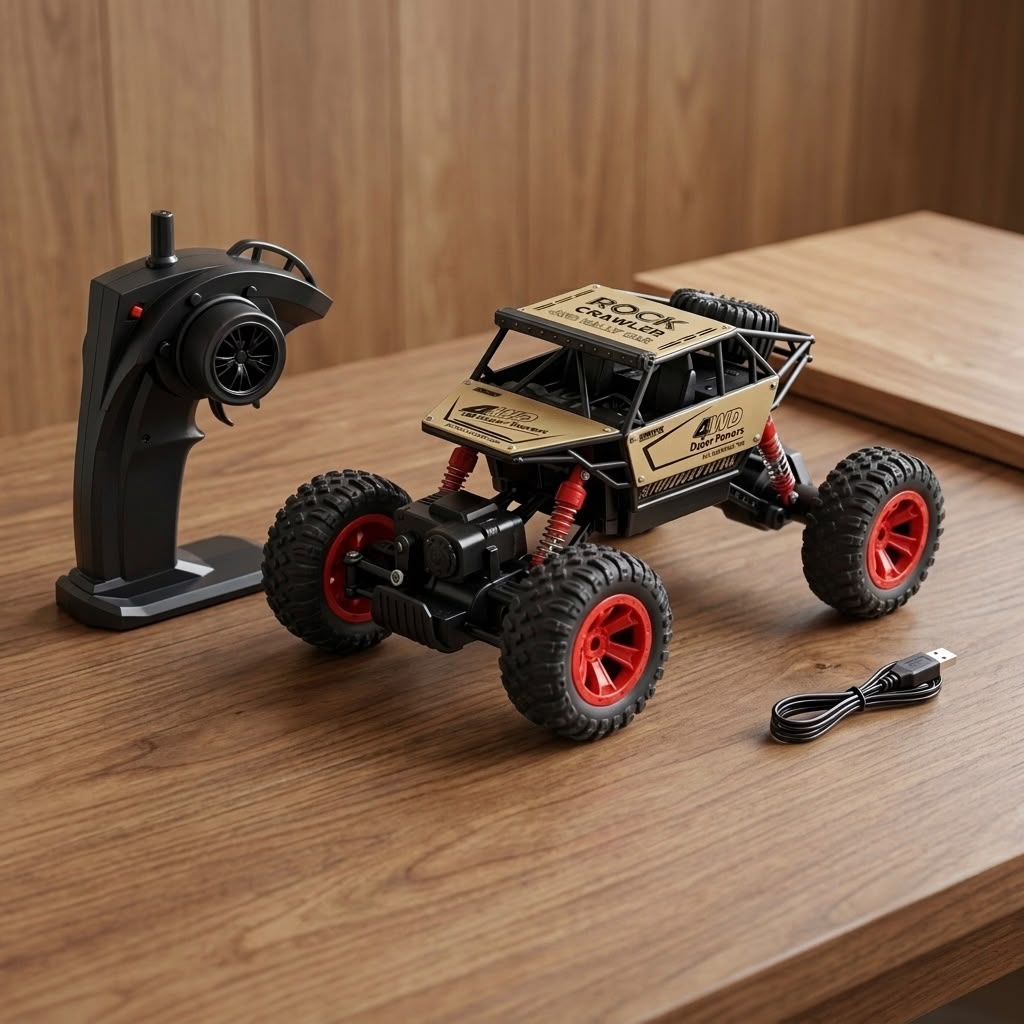 4*4 RC Rock Crawler 1:18 Scale 4WD Rally Car 2.4 GHz - Multicolor