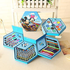 46-Piece Drawing Art Set for Kids – Watercolor Pencils, Crayons, Sketch Pens – Perfect for Birthday Return Gifts