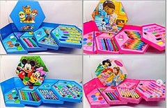 46-Piece Drawing Art Set for Kids – Watercolor Pencils, Crayons, Sketch Pens – Perfect for Birthday Return Gifts