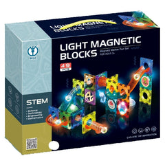 49 Pcs Light Magnetic Blocks with Light for Kids STEAM Toy