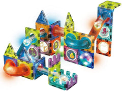 49 Pcs Light Magnetic Blocks with Light for Kids STEAM Toy