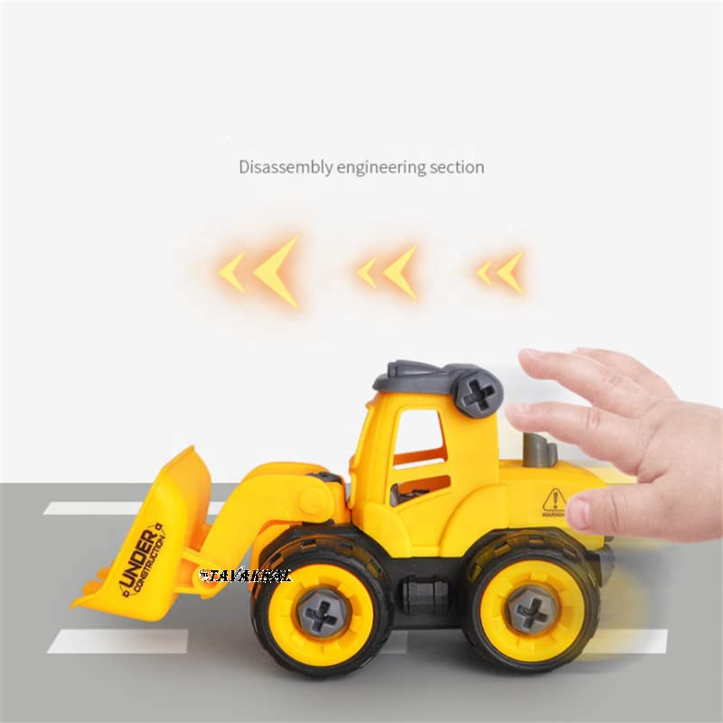 Screw DIY Construction Vehicle Truck Set With 1 Screwdriver Tool