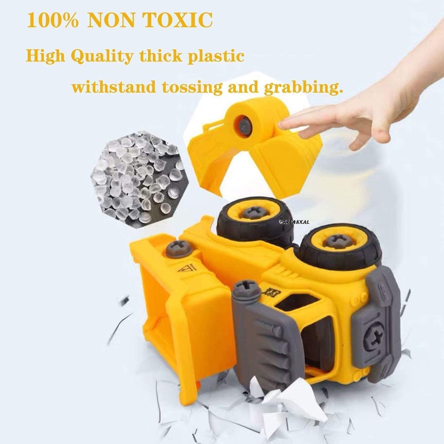 Screw DIY Construction Vehicle Truck Set With 1 Screwdriver Tool