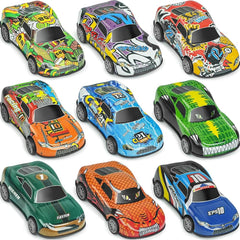 4 pieces Metal Racing Car Die cast Set - Pull Back Friction