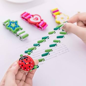 kids wooden Adjustabe watch - Bracelet - pack of 1