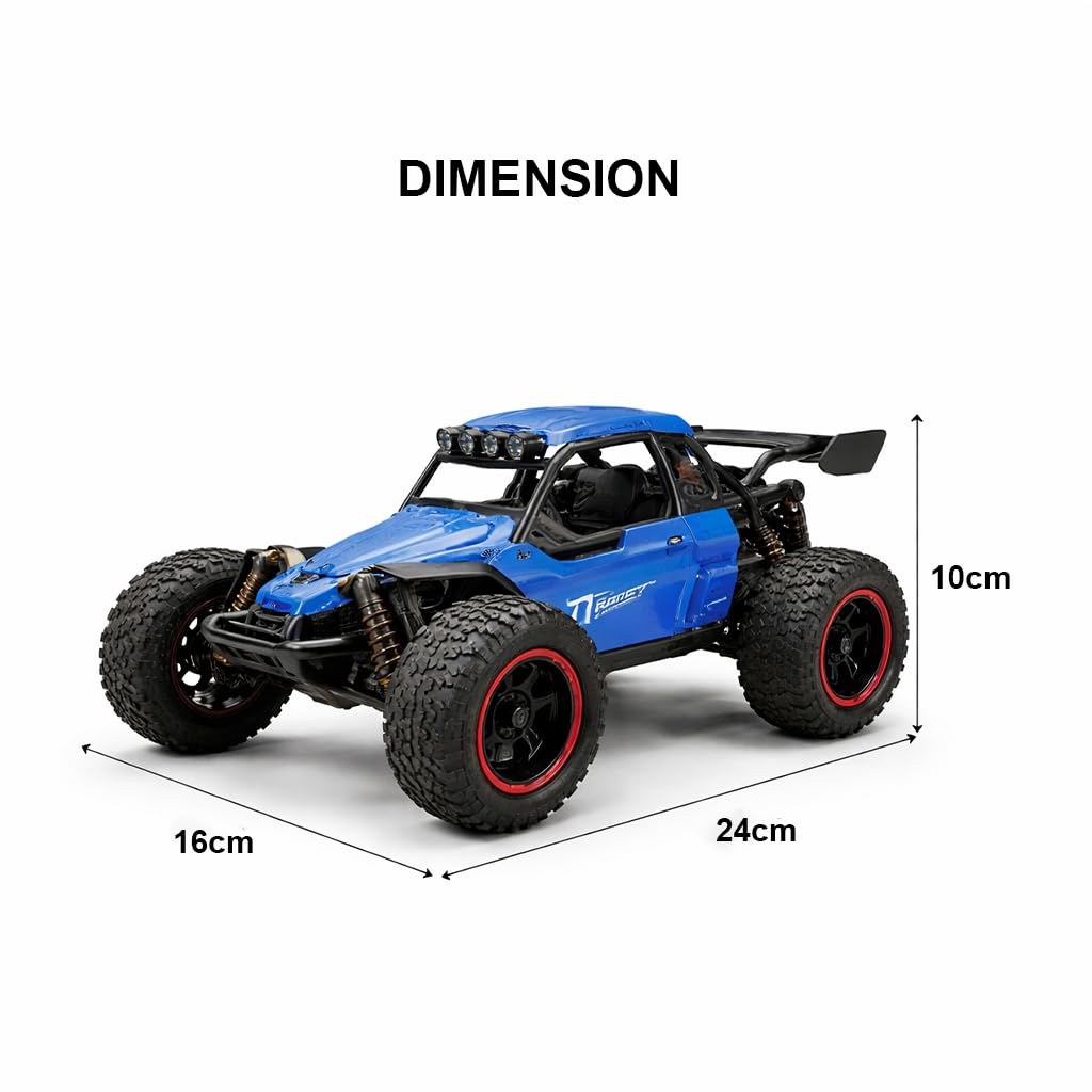 Moka 1:16 Buggy Off Road Remote control metal body car with Rechargable Battery with smoke