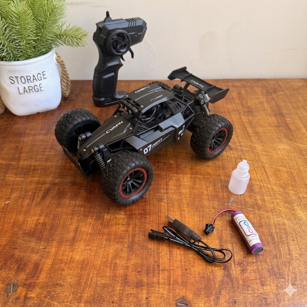 Moka 1:16 Buggy Off Road Remote control metal body car with Rechargable Battery with smoke