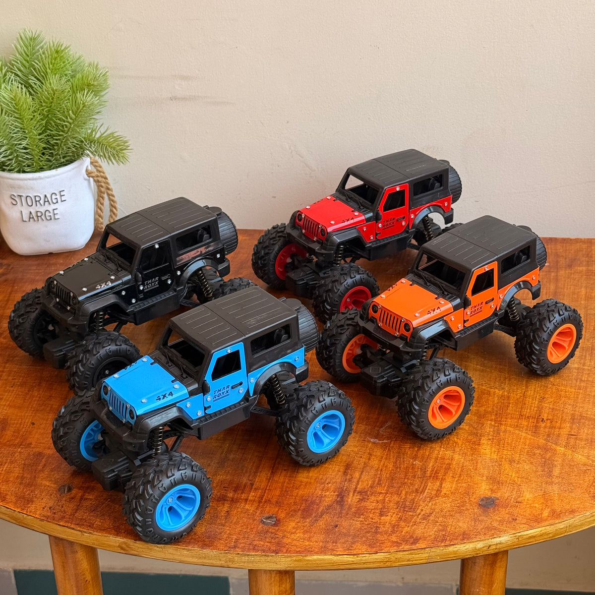 Remote Control Thar Rock Climbing Car for Rechargeable Off-Road Jeep Toy with Mist Spray-Any 1