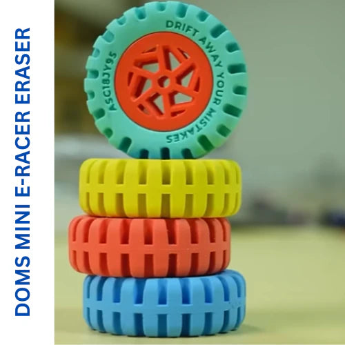 5.rs DOMS Mini E-Racer Eraser - Pack of 5