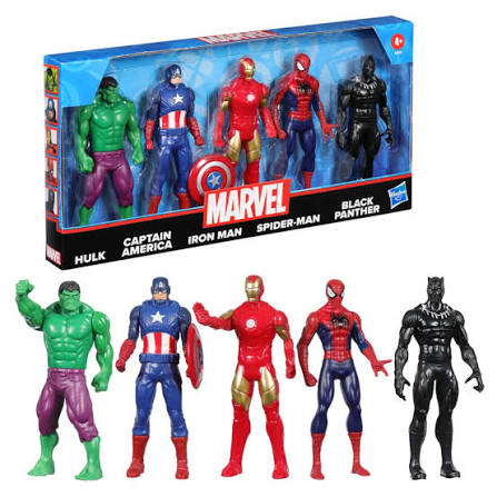5 in 1 Avengers Action Hero Set