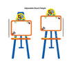 5 in 1 Easel with Double-Sided Whiteboard & Chalkboard Standing Easel with Numbers-Random Theme