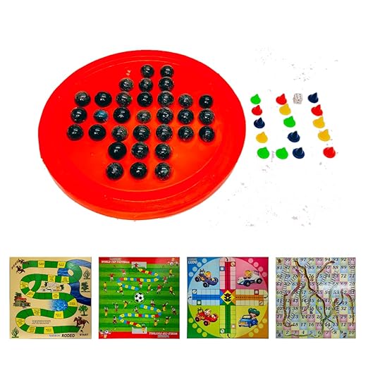 5 in 1 Games - Brainvita Snake and Ladder Game