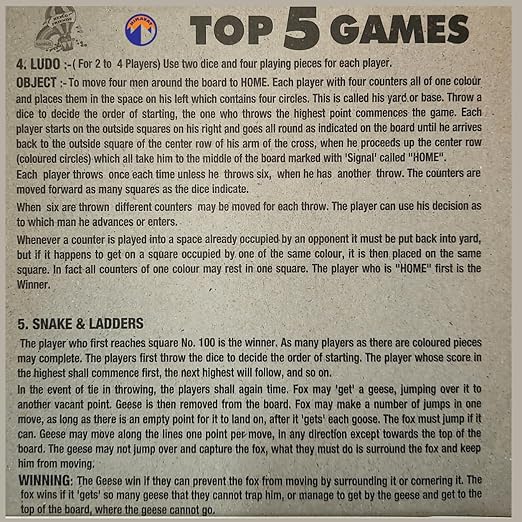 5 in 1 Games - Brainvita Snake and Ladder Game