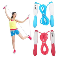 Tough and Durable Adjustable Length Cordless Jump Skipping Rope with Digital LCD Counter