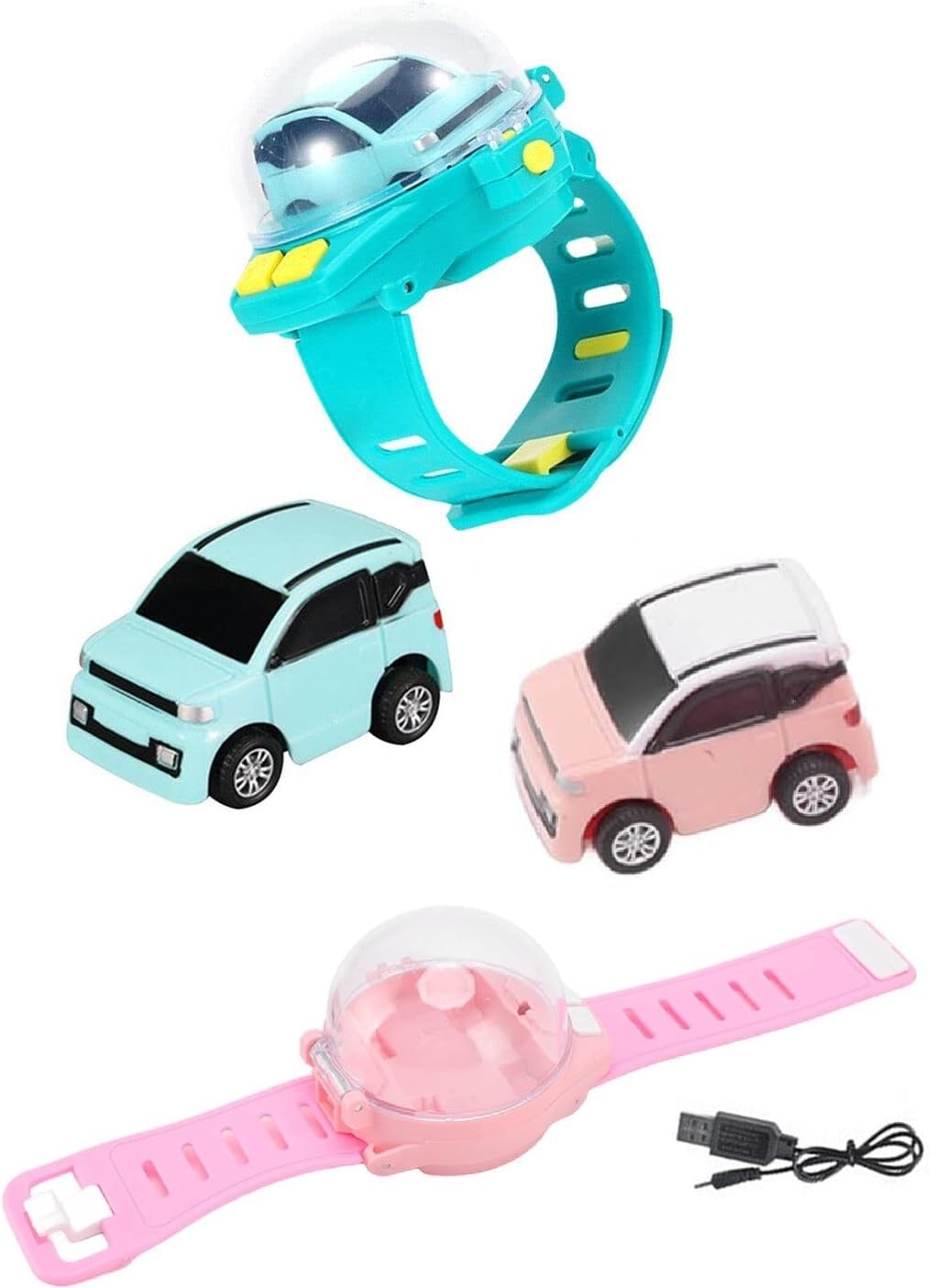 Mini watch Remote Control Car, Easy Control Safe 98.4ft Remote Control Distance Cute Wrist Racing Car Watch Silicone Strap with Dust Cover for Outdoor Any 1