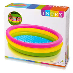 Intex Sunset Glow Baby swimming Pool, Multi Color 1.14m*25cm