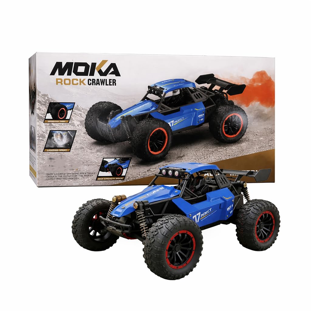 Moka 1:16 Buggy Off Road Remote control metal body car with Rechargable Battery with smoke