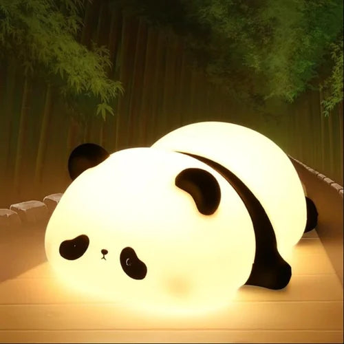 Cute sleeping panda LED desk lamp for kids' bedroom and nursery decor