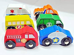 Wooden Miniature Car - mini 4 wheeler vehicle - any 1 pc