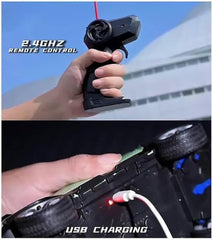 Jack Royal High-Speed Off-Road Defender Rover Rc Car with Light Racing Car Toy Vehicle Remote Control Car for Kids (Rechargeable)