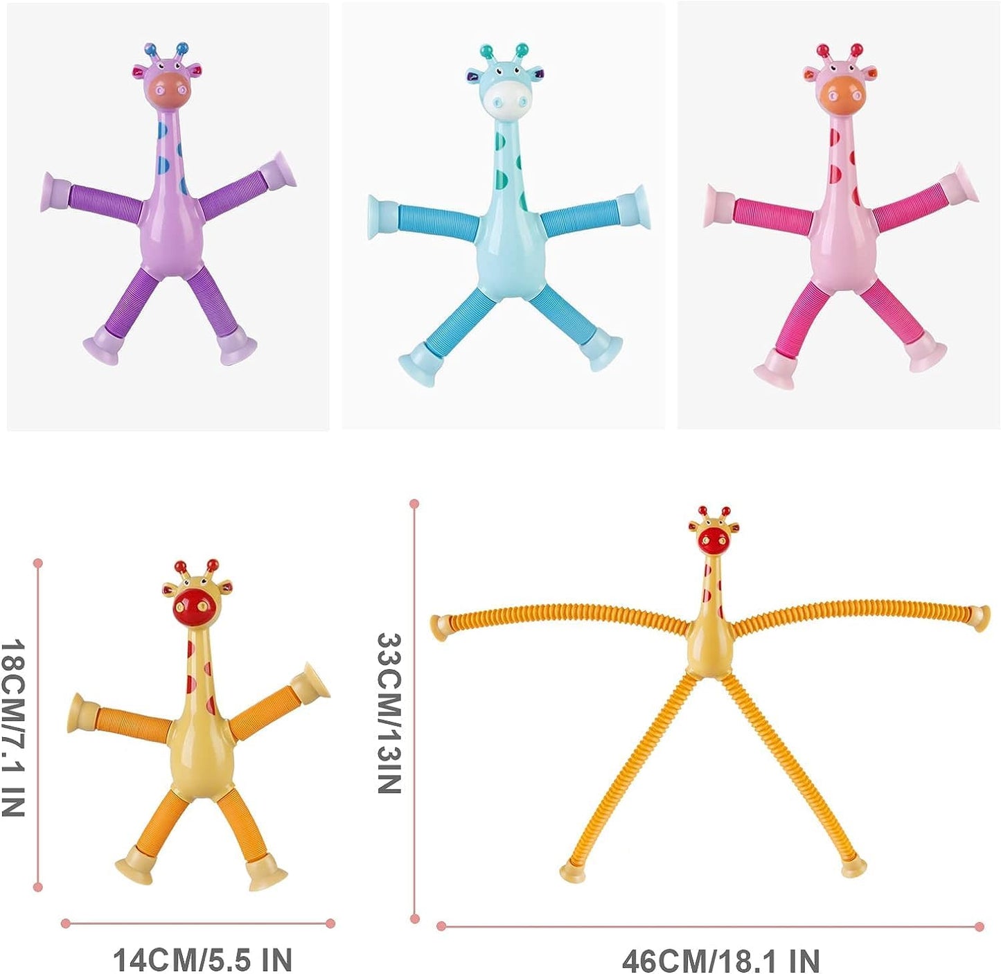 Candy Flower & Tube Giraffe Combo - 2 pcs Random Colors