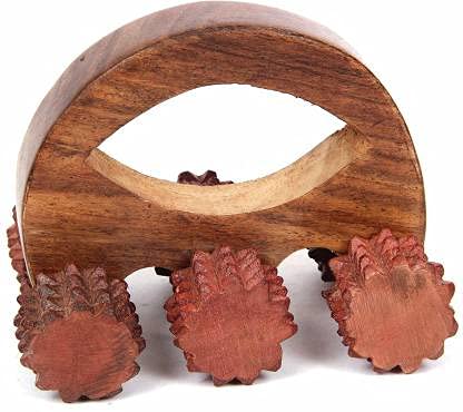 6 Tyre Wooden Massager For back pain and body pain