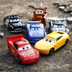 6pc Metal Die Cast Mini Cars McQueen Derby Racers Series -Multicolour