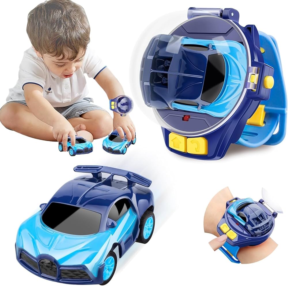 Mini watch Remote Control Car, Easy Control Safe 98.4ft Remote Control Distance Cute Wrist Racing Car Watch Silicone Strap with Dust Cover for Outdoor Any 1