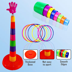 Ring Toss Game for Kids, Ring Throwing Game for Single and Group Play