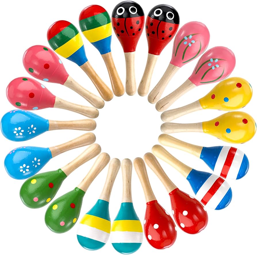 colourful Egg Shaker Rattle small - mini - pack of 1