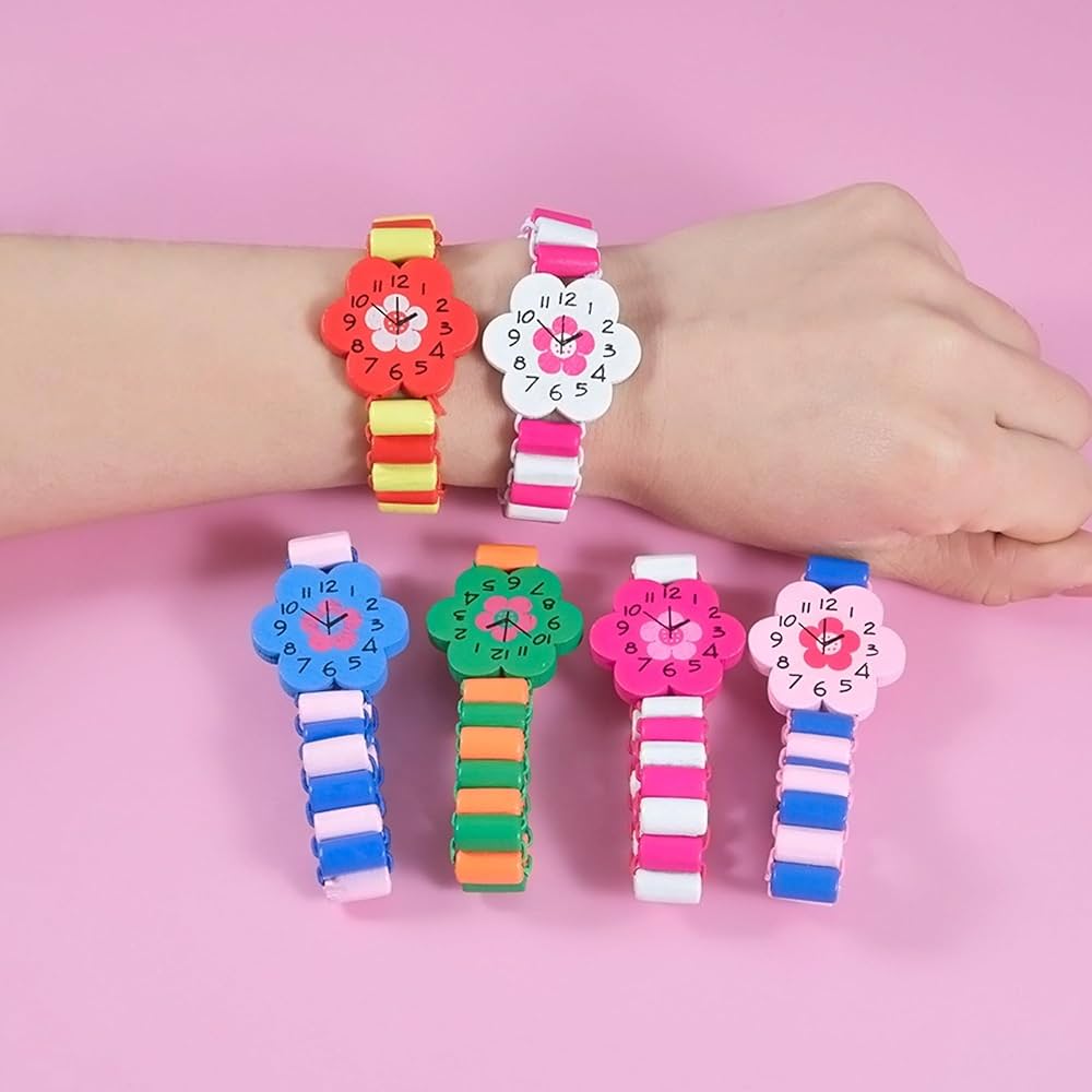 kids wooden Adjustabe watch - Bracelet - pack of 1