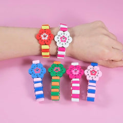 kids wooden Adjustabe watch - Bracelet - pack of 1