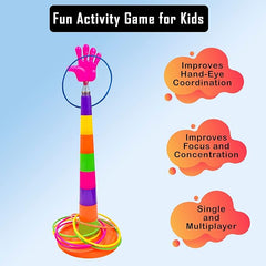 Ring Toss Game for Kids, Ring Throwing Game for Single and Group Play