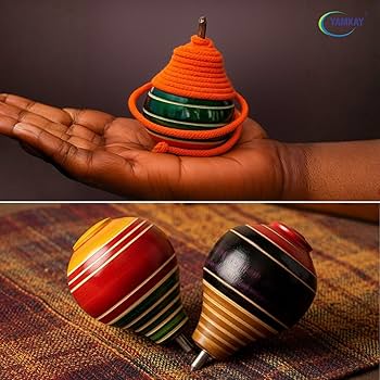 Traditional Wooden Thread Top Pambaram - Any 1
