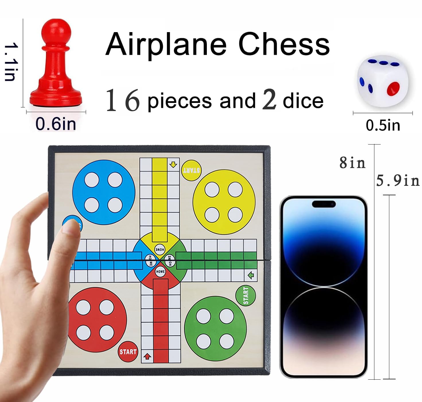 LUDO Brain Games Small - plastic Magnetic