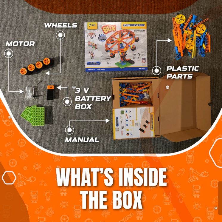 7 in 1 BLIX AMUSEMENT PARK- ROBOTICS FOR KIDS