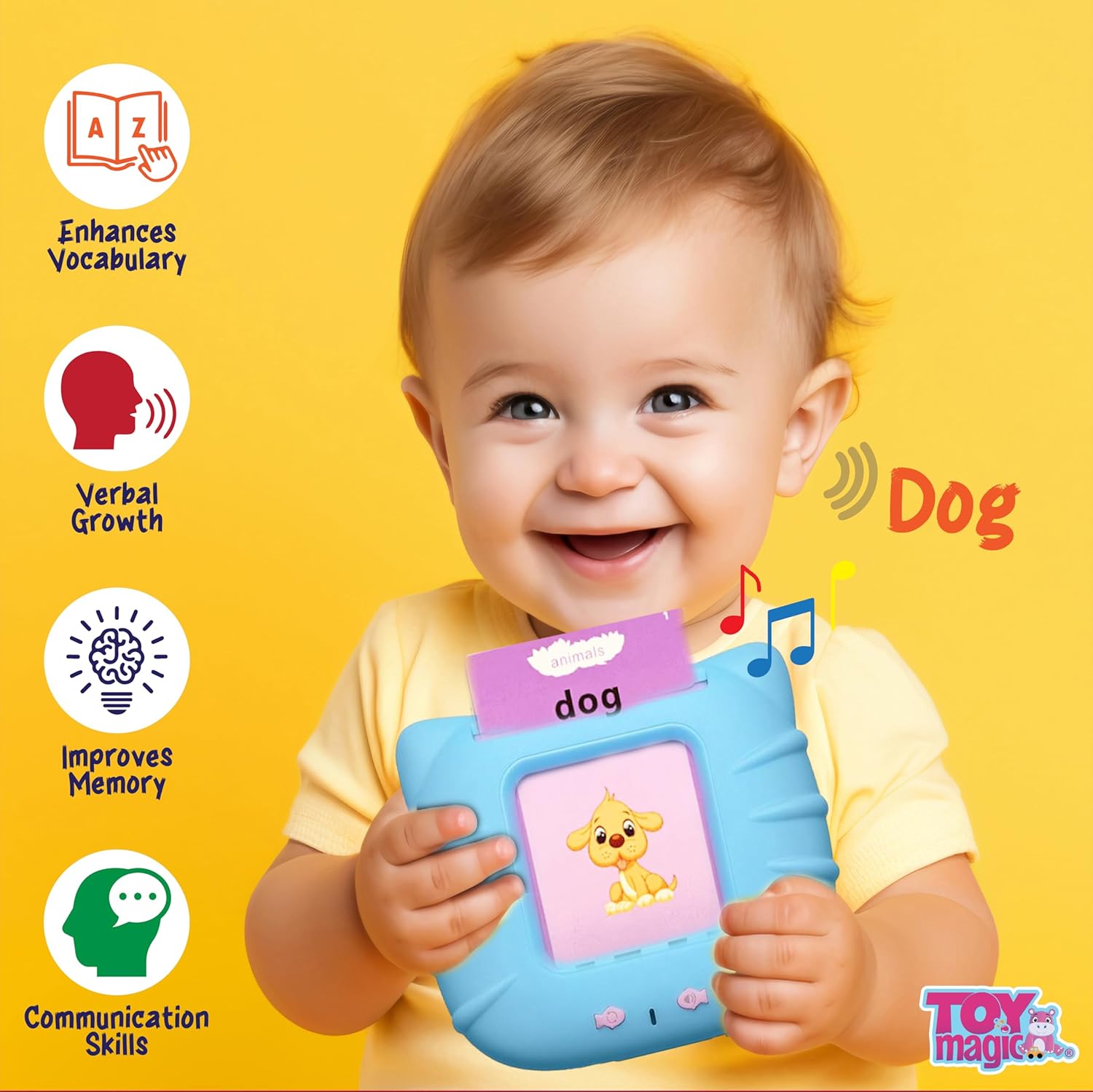 Talking Flash Cards for Kids - Enhance Language Skills with 224 Words