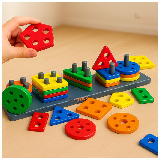 Rancor Geometric Blocks Stacker Toy - Big Size