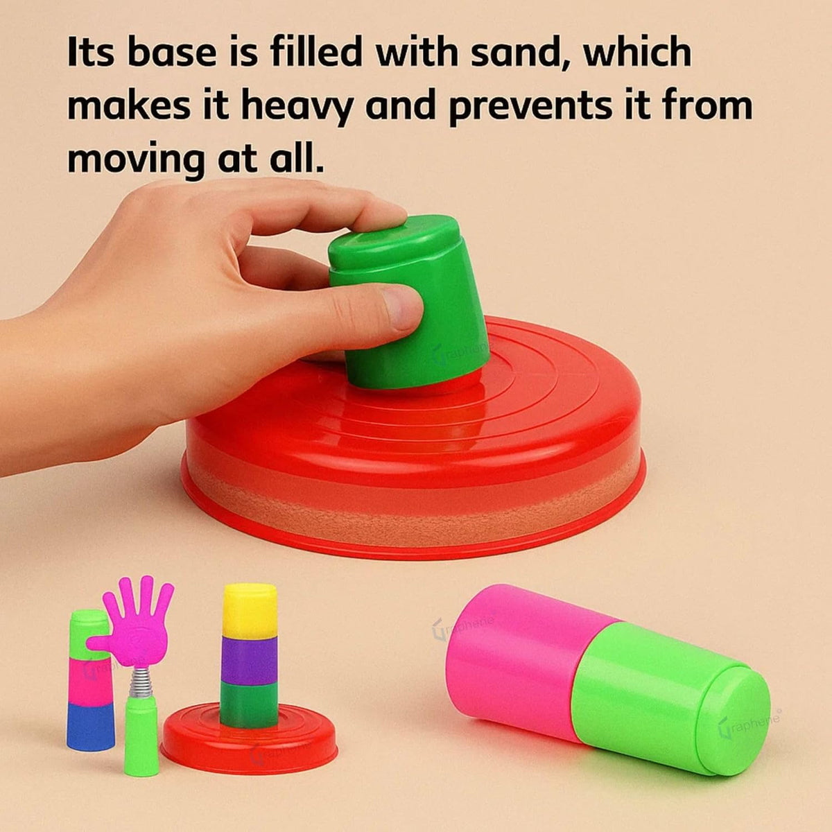 Ring Toss Game for Kids, Ring Throwing Game for Single and Group Play