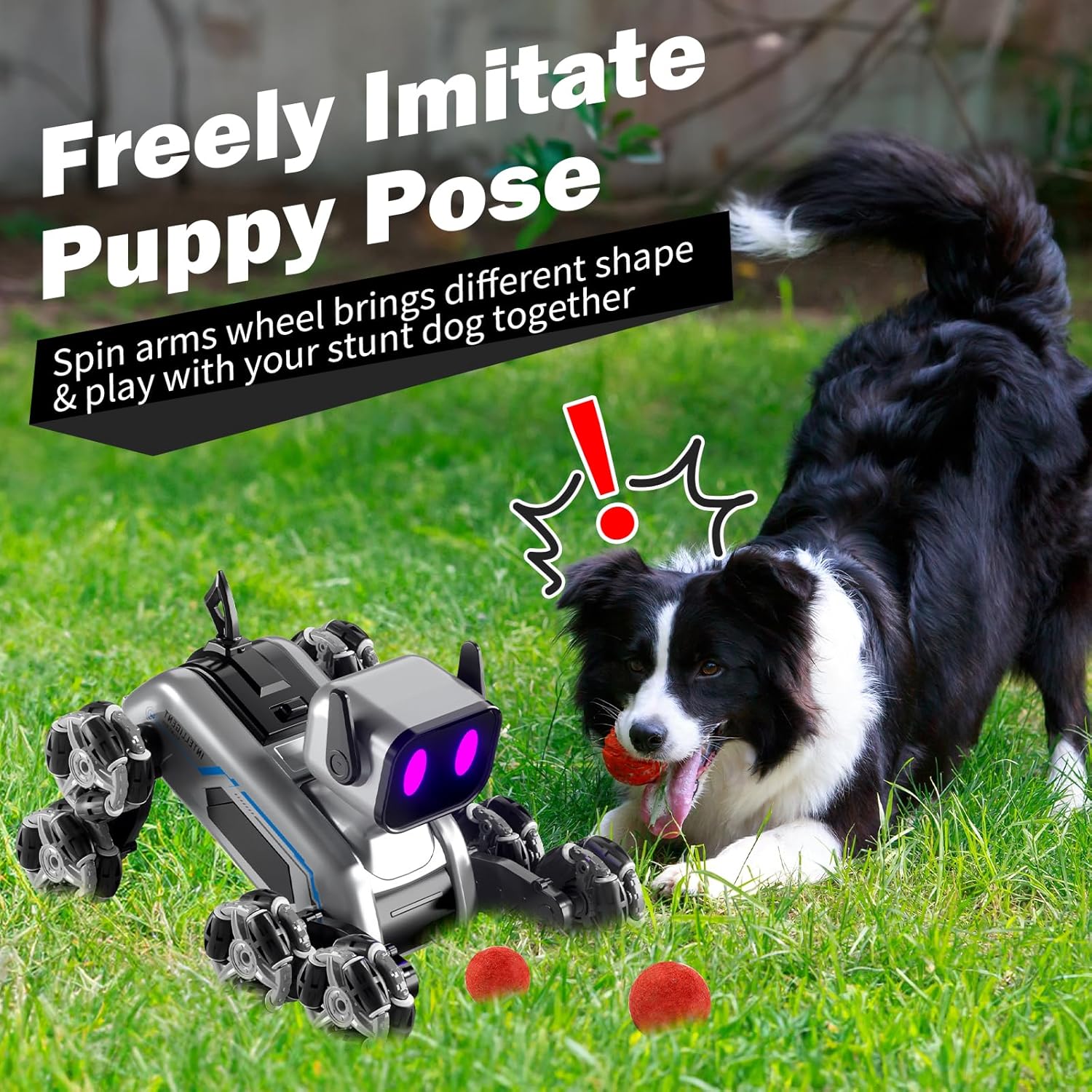 8 Wheel RC Stunt Robot Dog