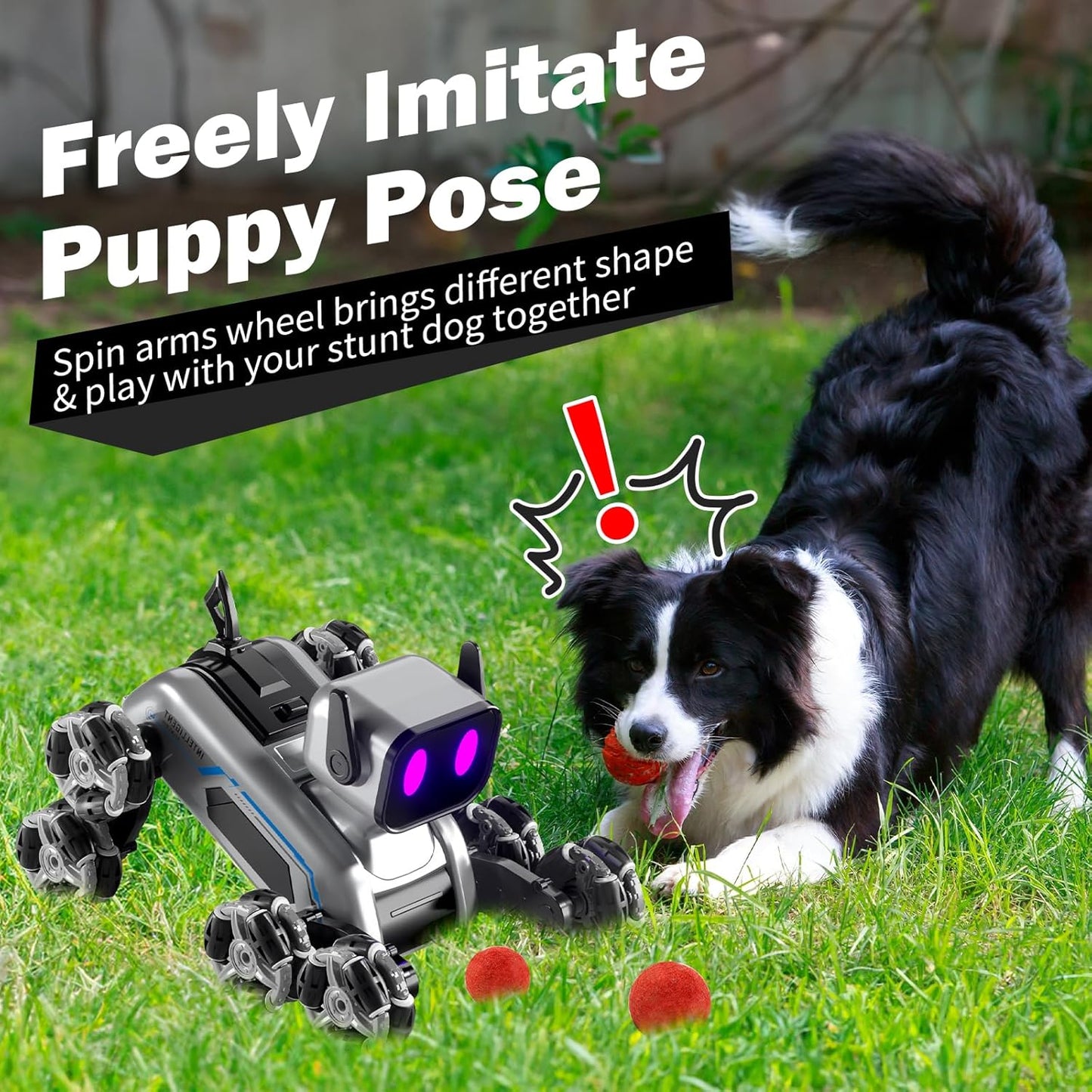 8 Wheel RC Stunt Robot Dog