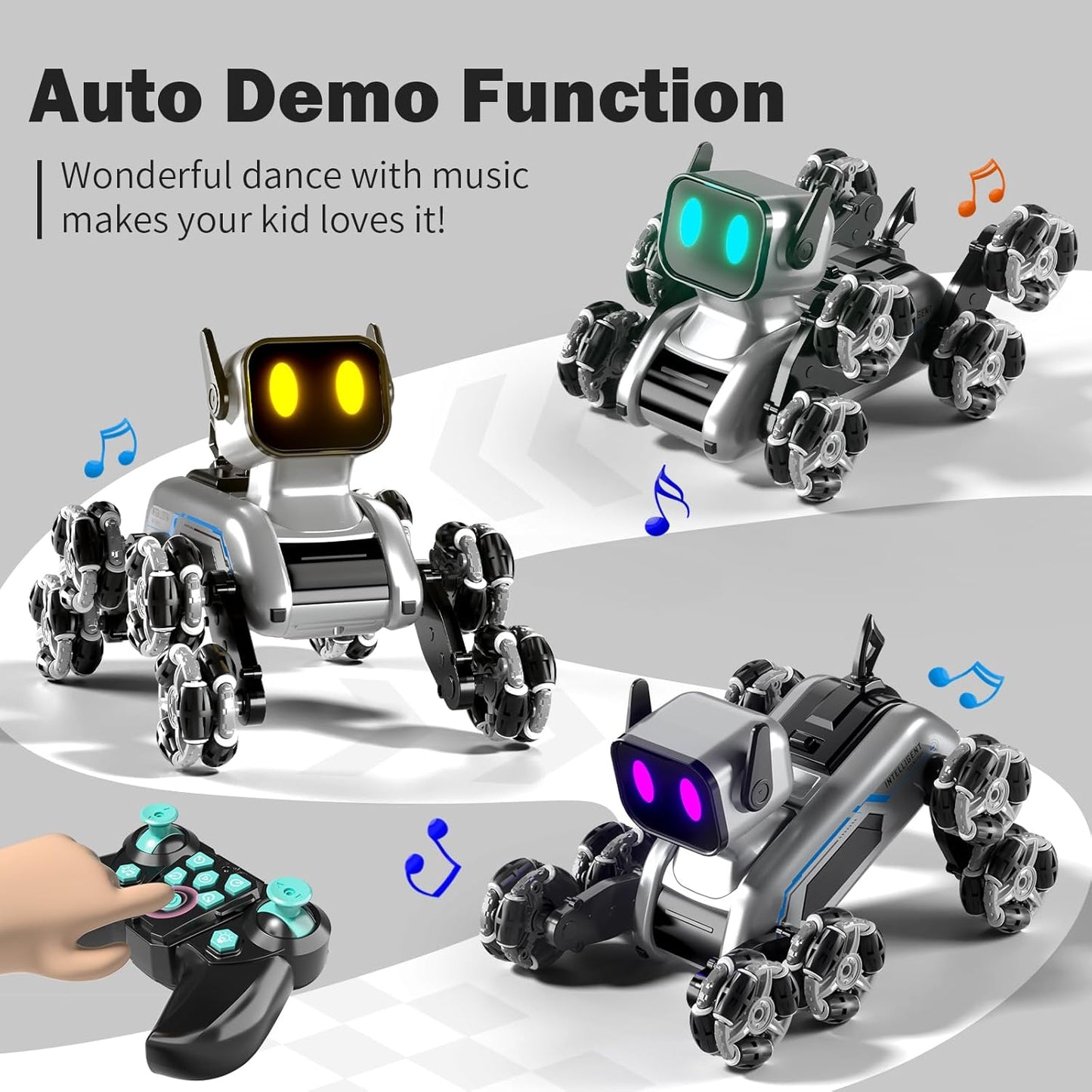 8 Wheel RC Stunt Robot Dog